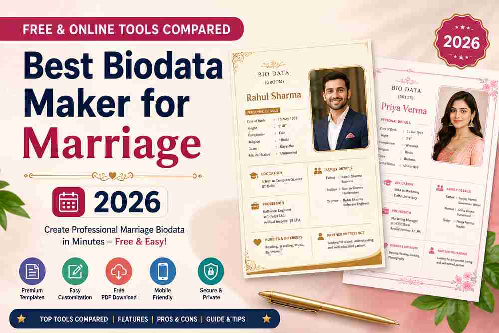 Best Biodata Maker for Marriage in 2026 (Free & Online Tools Compared)