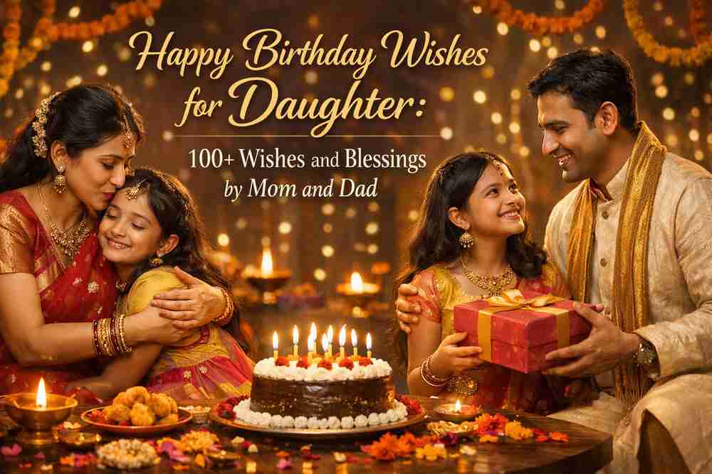 Happy birthday wishes for daughter: 100+ Wishes and blessing by Mom and Dad