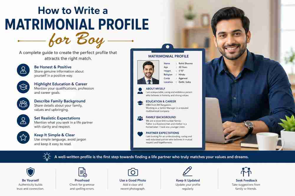 How to Write a Matrimonial Profile for Boy