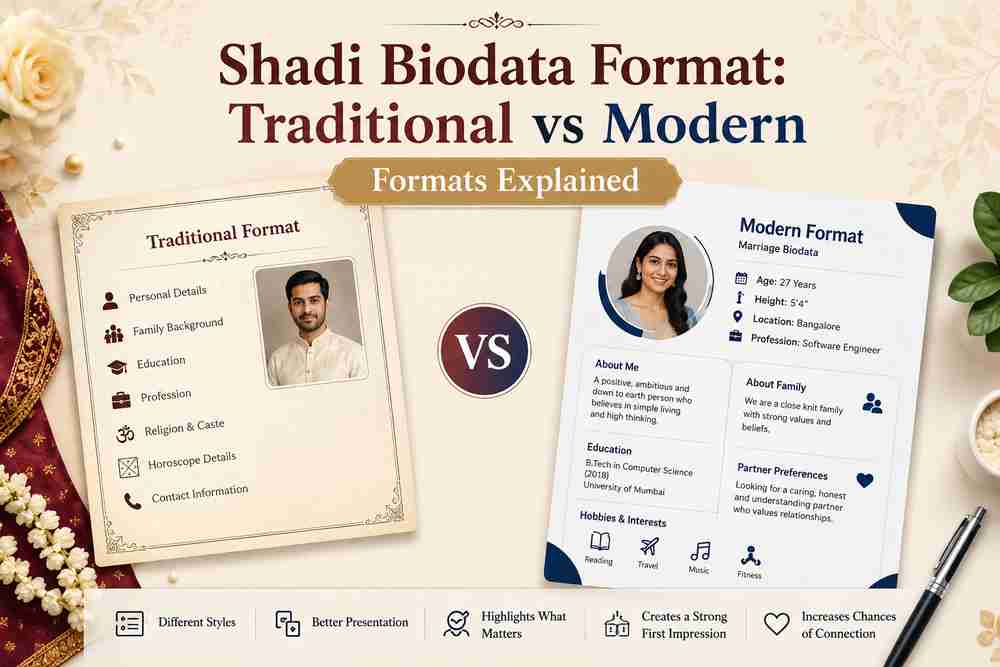 Shadi Biodata Format: Traditional vs Modern Formats Explained